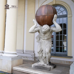 Célèbre statue de marbre antique grecque de la terre <span class=keywords><strong>Atlas</strong></span> God Sculpture - Product Image 2