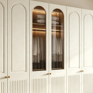 Armoire de chambre en <span class=keywords><strong>bois</strong></span> moderne à 6 portes, grande capacité, organisateur de vêtements, placard de luxe en <span class=keywords><strong>bois</strong></span> - Product Image 5