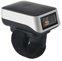 Portable DI9010L-1D Mini Scanner de codes à barres 1MP Caméra Dent bleue Connexion USB 1D 2D Anneau Doigt Scanner Stock A4 Sans fil