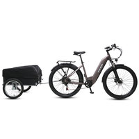 Vélo électrique hybride TXED 48V/500W avec moteur roue arrière, 7 vitesses, suspension avant et freins à disque, vélo de ville à assistance électrique