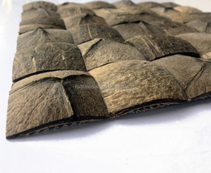 Xây dựng chip dừa vuông khảm trở lại giật gân gạch khảm nhà bếp Nâu dừa khảm - Product Image 6