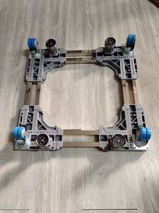 Base Universale <span class=keywords><strong>Antivibrazione</strong></span> per <span class=keywords><strong>Lavatrice</strong></span>, con Ruote Bloccabili e Regolabili, in Acciaio Inox/Ferro - Product Image 3