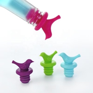 Tapón de Botella Reutilizable de Silicona con Forma de Pájaro Pequeño, Regalo Creativo para Navidad - Product Image 3