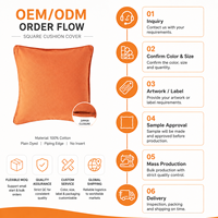 Housse de coussin personnalisable OEM ODM en coton doux et agréable pour la peau