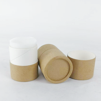 Contenants cylindriques en papier kraft recyclable de 45 ml pour déodorant en stick, lotion, crème solaire, crème pour le visage, huiles essentielles, soins de la peau