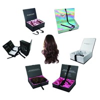 Boîte cadeau pliable en carton rigide, style livre, avec couvercle aimanté, en carton personnalisé, faite à la main