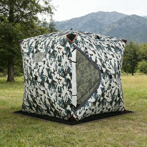 Tente de pêche d'hiver améliorée quatre saisons à double couche <span class=keywords><strong>pour</strong></span> 3-5 <span class=keywords><strong>personnes</strong></span>, en tissu Oxford épais isolant, installation rapide, aucun assemblage requis - Product Image 3