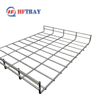 Bac à câbles en treillis métallique robuste, hauteur latérale 100 mm, longueur 3 m, charge maximale 120 kg, acier au carbone, accessoires de câblage électrique - Product Image 5