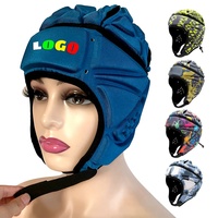 Casque à coque souple réglable pour gardien de but Casque en mousse EVA pour football rugby