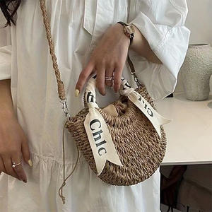 Nouveau Sac en Paille Tressé Tendance, Sac à Bandoulière Unique pour Femme, Sac à Main Écologique, Vente Chaude - Product Image 2