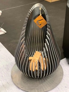 <strong>Steel</strong>+Wood+Burning+<strong>Outdoor</strong>+<strong>Fireplace</strong> - Product Image 3
