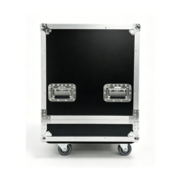 Flight case OEM empilable de haute qualité pour enceinte QSC LS118, boîte de protection aviation avec 4 roues et rainures