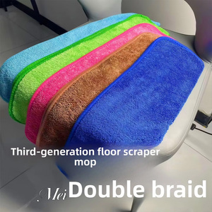 Chiffon en microfibre épaissi, lavable à plusieurs reprises, absorbant, sans traces. Compatible avec les grattoirs et les balais, idéal pour nettoyer les sols - Product Image 5