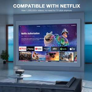 Proyector AuKing 4K, 2500 ANSI Lúmenes, 16 GB de ROM, WiFi para Cine en Casa Inteligente, Portátil, Android 10 - Product Image 2