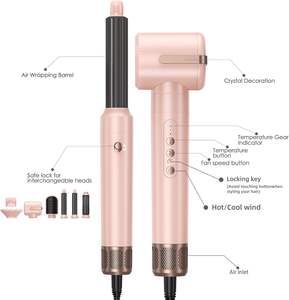 Sèche-cheveux à brosse à air chaud HQ Mixed Proc 110000 tr/min, haute vitesse, moteur BLDC sans balais, ensemble de brosses pour cheveux, styler enveloppant, cepillo, brosse à air chaud de salon - Product Image 2