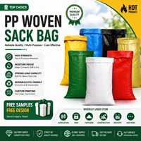 Sac tissé en PP de qualité alimentaire 25kg 50kg Blanc Uni pour l'emballage du riz, du maïs et des céréales Impression personnalisée disponible