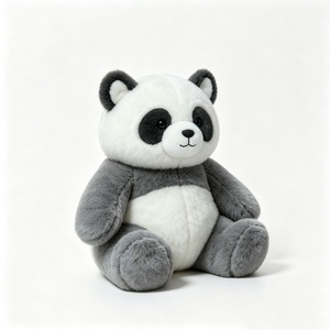 Sac à dos en peluche Panda personnalisé, gris et blanc, design moelleux, rembourrage en coton PP doux, unisexe, pour fêtes, taille 51-99 cm - Product Image 3