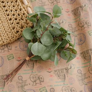 Bouquet de feuilles d'eucalyptus artificielles CallaFloral, vert, polyester, décoration intérieure, mariage, décoration murale pour la maison - Product Image 2