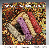 Cordon d'escalade d'urgence en nylon durable de 10,5 mm de diamètre, corde statique pour le camping et la randonnée