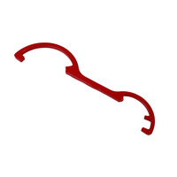 Clé et douille Storz pour raccord de tuyau d'incendie A-B-C en acier, finition peinture rouge