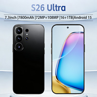 Teléfono Móvil al por Mayor, S26 Ultra 5G, Smartphone 4G Real, Pantalla 4K, 16G+1T, Desbloqueado Global, Batería de 8000mAh, Nuevo