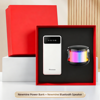 Set de Regalo Corporativo: Batería Externa Portátil y Altavoz Bluetooth, Recuerdo Promocional con Logotipo Personalizado para Clientes Empresariales