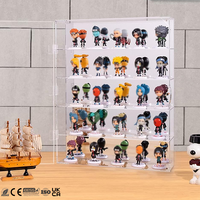 Étui en acrylique à 5 couches, mini Funk Pops, anti-poussière, transparent, support mural de rangement de bureau pour figurines d'action, objets de collection, présentoir