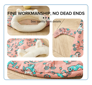 Cama para Gatos Creativa y <span class=keywords><strong>Bonita</strong></span>, <span class=keywords><strong>Cueva</strong></span> Rectangular Portátil para Invierno, Bolsa de Dormir Cómoda para Gatos con Cola Extraíble y Lavable - Product Image 2