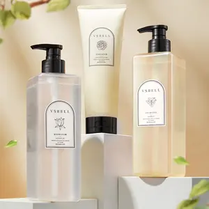 OEM kamar mandi 3 buah kondisioner aroma mawar Gel Mandi berpadu penuh aroma Set mandi Keluarga & Hotel sampo parfum Freesia
