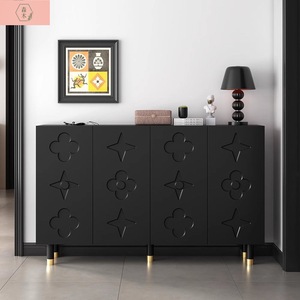 Shoe Cabinet Modern Luxury Entryway Storage Rack Black Multi Layer Shoe Rack For Home Use - Product Image 3