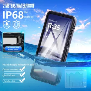 Étuis de téléphone étanches pour Motorola Moto G Stylus 5G 2024, <span class=keywords><strong>coque</strong></span> transparente, protection contre les chocs, couverture intégrale avec bouton - Product Image 3