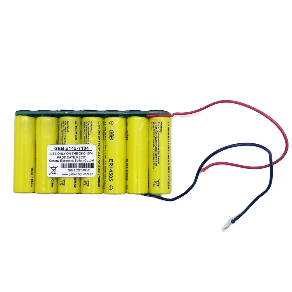 2023 batteria diretta Non ricaricabile di fabbrica ER14505 3.6V 18.9Ah 7P Lisocl2 batteria per contatore del gas