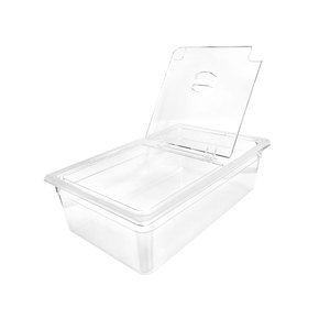 Polycarbonate gn Pan với notched nắp để phục vụ kem trong khách sạn và nhà hàng - Product Image 2