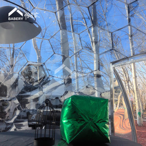 Diseño elegante Bubble Luxury Comfort mejor cúpula geodésica Tienda de campaña con textura de <span class=keywords><strong>cristal</strong></span> Dome House - Product Image 2