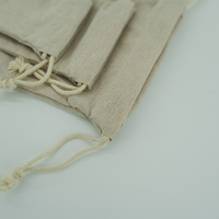 Petit sac cadeau en jute avec cordon de serrage, pochette en toile de jute pour bijoux et savons, sac d'emballage en chanvre en vrac pour présentation