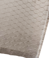 Tissu décoratif en fibre de carbone nid d'abeille 240 g/m² à motif 3D tissé pour coque de téléphone, coque d'ordinateur portable, bracelet de montre connectée, bagages