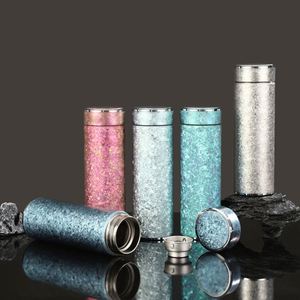 Termo de titanio puro de doble capa de alta calidad de 480 ml, diseño de flor de hielo, taza de viaje, termo de titanio para regalos de empresa - Product Image 2