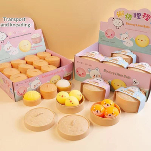 Jouet Squishy Anti-Stress en Forme de Char <span class=keywords><strong>Siu</strong></span> Bun (Boulette Vapeur) pour Enfants, Imperméable, Antidérapant, Doux, à Rebond Lent, Motif Dessin Animé Préféré des Enfants - Product Image 3