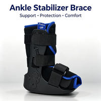 Botte de marche pour enfants CE Premium, ambidextre, avec rembourrage en mousse velours et sangles réglables, pour la récupération des fractures de la cheville