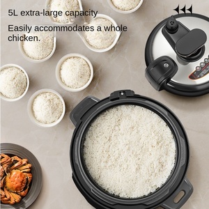 Olla Arrocera Eléctrica de 5L, 1300W, Recipiente Interior Antiadherente, 220-240V, Olla Arrocera Automática para el Hogar y la Cocina - Product Image 6