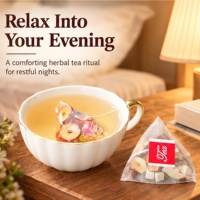 Teh Herbal Label Pribadi untuk Tidur, Teh Biji Jujube, Teh Relaksasi Malam Bebas Kafein, Kantong Teh untuk Mendukung Tidur