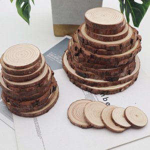 Scaglie di Legno di Pino, Fai-da-Te, Lucidate a Mano, con Anelli Annuali e Venature del Legno, per Decorazioni Domestiche e Materiali Fotografici, per Produttori - Product Image 1