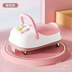 Baby <b>Walker</b> For 1-3 Years Old Kids With Lights Music Plastic <b>Frame</b> Toddler Scooter Sliding Toy Car - Product Image 1