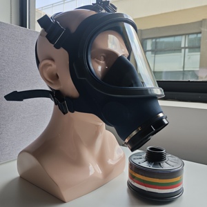 Vollgesichts-Atemschutz maske mit Aktivkohle filtern Ideal für die Holz bearbeitung und Lackierung - Product Image 4