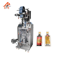 Machines de remplissage et d'emballage automatiques pour sachets en forme de bouteille de 15 ml (beurre, sauce soja, jus, eau pure, boissons) avec imprimante de date