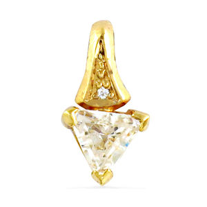 Authentic 925 Solid Sterling Silver Pendant High Cubic Zircon Gold Plated Cute Style Fashionable Jewelry Gift for Women - Product Image 2