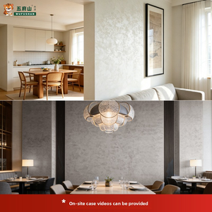 <span class=keywords><strong>Peinture</strong></span> murale décorative Wufushan à base d'eau, effet velours brillant et métallique pour embellissement intérieur - Product Image 2