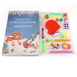 24 Toys Fidget <b>Calendar</b> Advent Figit Pop Poppit Felt Advent <b>Calendar</b> for Kid - Product Image 2
