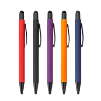 Stylo bille promotionnel en métal personnalisé, largeur d'écriture 1,0 mm, encre bleue, couleurs personnalisables, pour usage professionnel