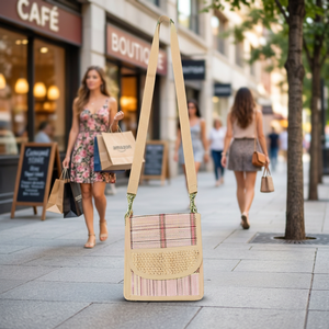 Sac fourre-tout pour femme avec motif à carreaux et fermeture à rabat perlé pour un usage quotidien et une touche de mode - Product Image 1
